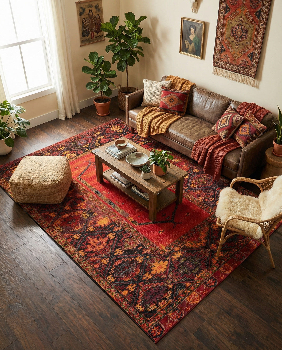 Safari Escape Rugs Collection Area Rug - Serengeti Rectangle Multi  lifestyle 19