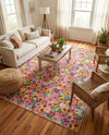 Seaside Blooms Collection Area Rug -  Marseilles Rectangle Multi  lifestyle 19