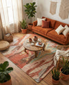 Savannah Threads Collection Area Rug -  Taklamakan Square Multi  lifestyle 51