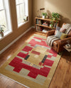 Zagros Oasis Collection Area Rug -  Izeh Rectangle Rust Red  lifestyle 4