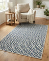 Urban Oasis Rugs Collection Area Rug -  Rooftop (Blue) Rectangle Blue  lifestyle 15