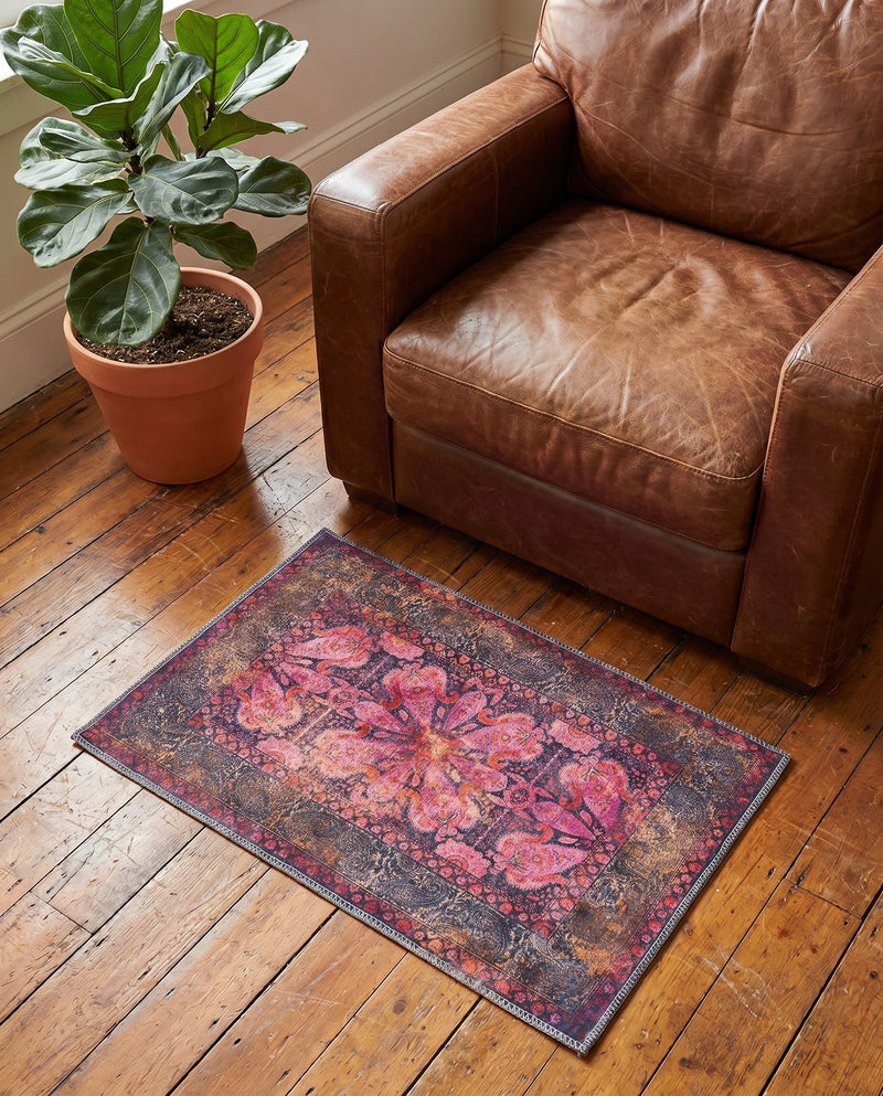 Maranta Collection Area Rug - Paramaribo Rectangle Pink  lifestyle 13