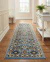 Tabriz Tapestry Collection Area Rug - Sahand (Blue) Runner Blue  lifestyle 51