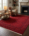 Samarkand Elegance Collection Area Rug -  Samanid Rectangle Red  lifestyle 18
