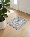 Charleston Elegance Collection Area Rug -  Seaport (white Gray) Rectangle white Gray  lifestyle 18