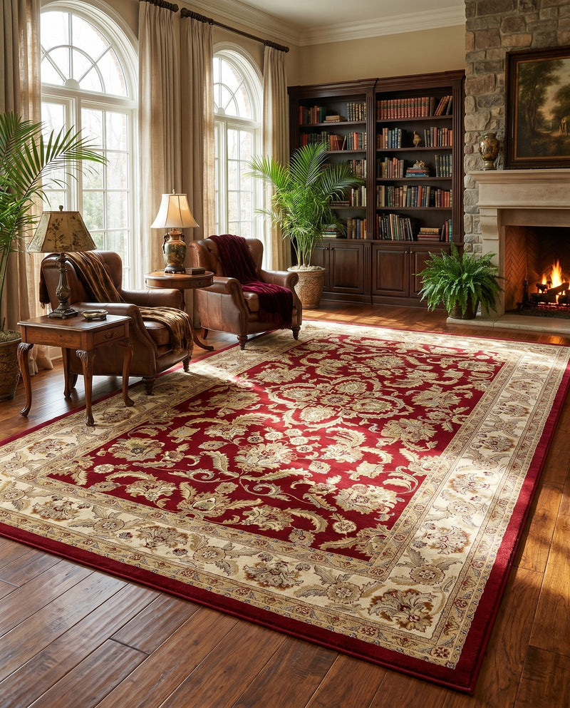 Jaipur Elegance Collection Area Rug -  Jantar Rectangle Red  lifestyle 5