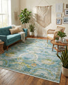 Caribbean Breeze Collection Area Rug -  Lucia Rectangle Light Blue  lifestyle 59