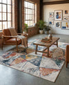 Jewel Oasis Collection Area Rug -  Topaz Rectangle Multi  lifestyle 8