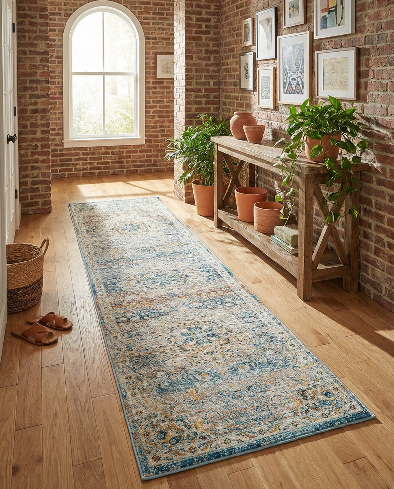 Coastal Haven Collection Area Rug - Seabreeze (Multi) Runner Multi  lifestyle 66