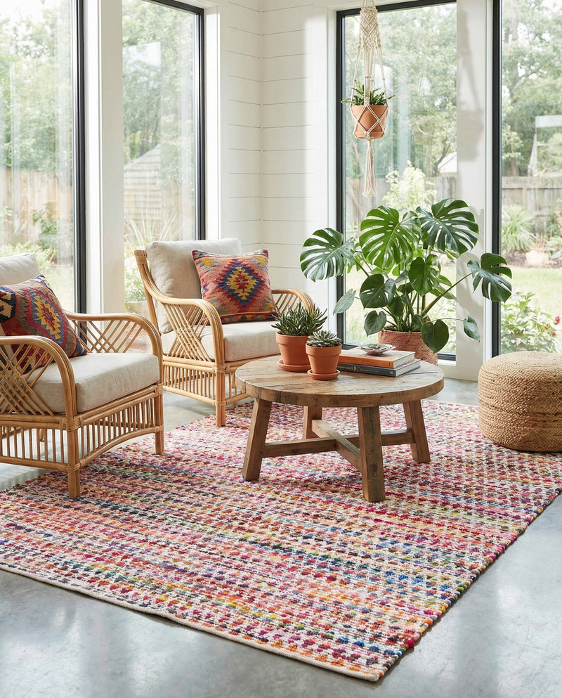 Woven Udaipur Collection Area Rug - Howrah Rectangle Multi  lifestyle 9