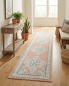 Beverly Grove Collection Area Rug -  Fairfax (Rose) Runner Rose  lifestyle 74