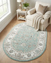 Adriana Terrace Collection Area Rug -  Positano (Aqua) Oval Aqua  lifestyle 58