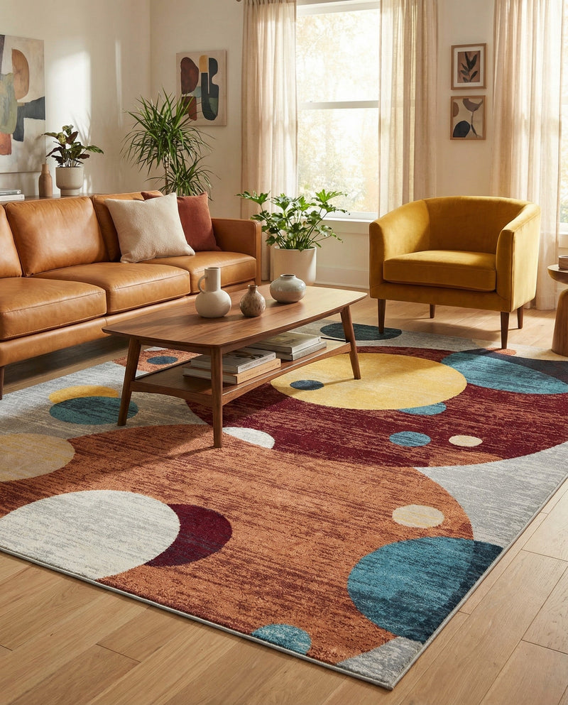 Aegean Elegance Washables Collection Area Rug -  Crete Rectangle Multi  lifestyle 18