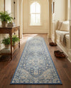 Savannah Series Collection Area Rug - Charleston (French Blue) Runner French Blue  lifestyle 66
