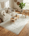 Sahara Chic Collection Area Rug -  Tangier Rectangle Ivory  lifestyle 21
