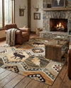 Frontier Trails Collection Area Rug -  Mesa Rectangle Blue  lifestyle 25