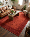 Horizon Collection Area Rug -  Apex (Rust Red) Rectangle Rust Red  lifestyle 25