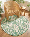 Savannah Escape Collection Area Rug -  Amazon (Green Blue) Round Green Blue  lifestyle 74