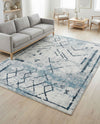 Aegean Elegance Washables Collection Area Rug - Santorini Rectangle Ivory Gray  lifestyle 24