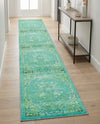 Baroque Era Collection Area Rug - Versailles (Spring Green) Runner Spring Green  lifestyle 38