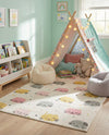 Wonder Tykes Collection Area Rug -  Dazzle Rectangle Ivory  lifestyle 6