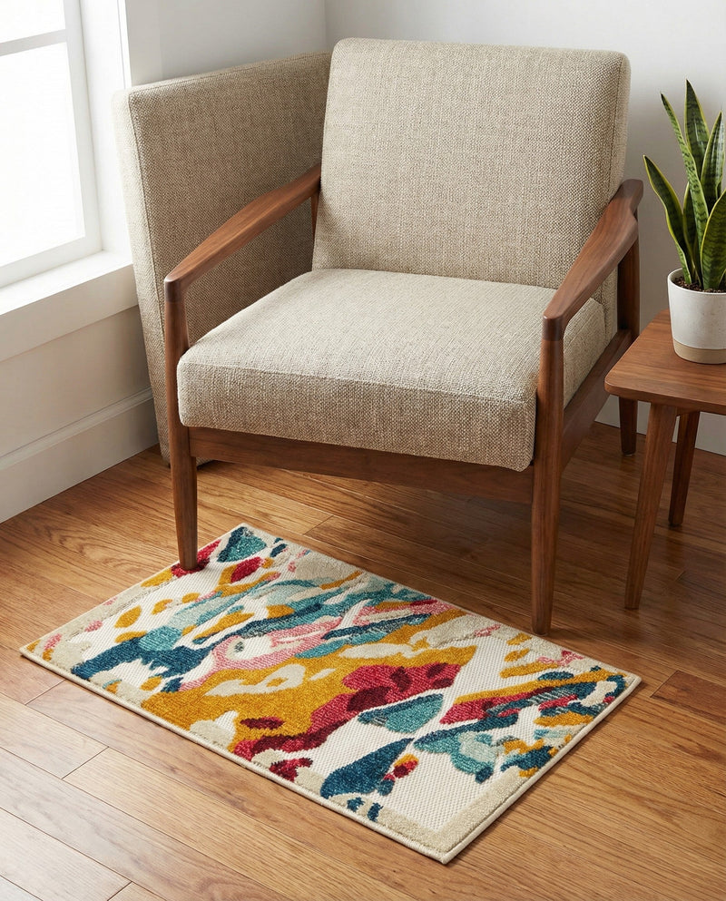 Outdoor Marrakesh Collection Area Rug -  Meknes Rectangle Multi  lifestyle 4