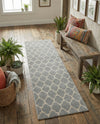 Lattice Gardens Collection Area Rug -  Bloomfield (Light Gray) Runner Light Gray  lifestyle 61