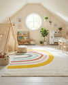 Wonder Tykes Collection Area Rug -  Illusion Rectangle Ivory  lifestyle 15