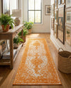 Dover Terrace Collection Area Rug - Marina (Orange) Runner Orange  lifestyle 72