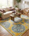 Arcadia Rugs Collection Area Rug -  Atlantis (Yellow) Square Yellow  lifestyle 68