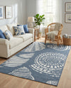 Seaside Haven Rugs Collection Area Rug -  Saltwater Rectangle Navy Blue  lifestyle 35