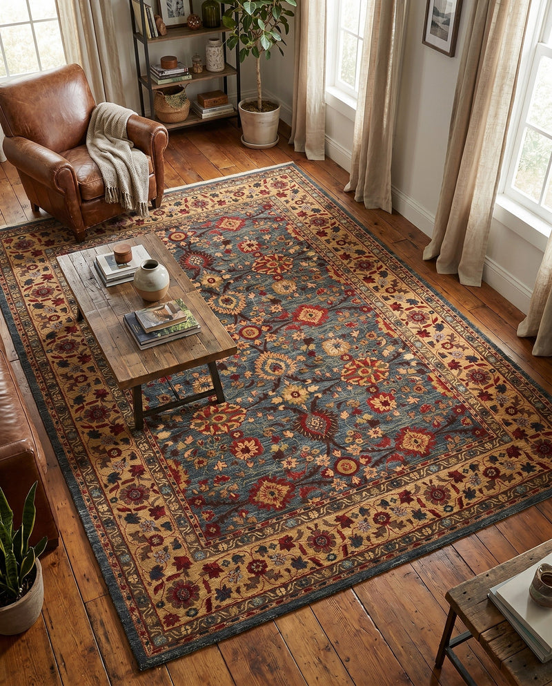 Chelsea Elegance Collection Area Rug -  Osterley Rectangle Blue  lifestyle 79