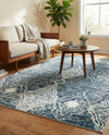 Aegean Elegance Washables Collection Area Rug -  Naxos Rectangle Navy Blue  lifestyle 23