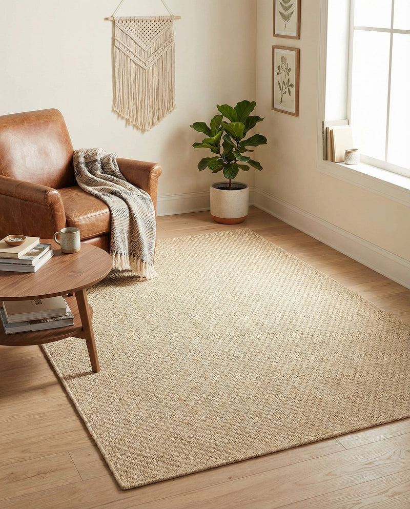 Sahara Sands Collection Area Rug -  Rosetta Rectangle Natural  lifestyle 8