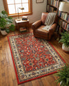 Isfahan Elegance Collection Area Rug - Naghsh-e Jahan (Terracotta) Rectangle Terracotta  lifestyle 27