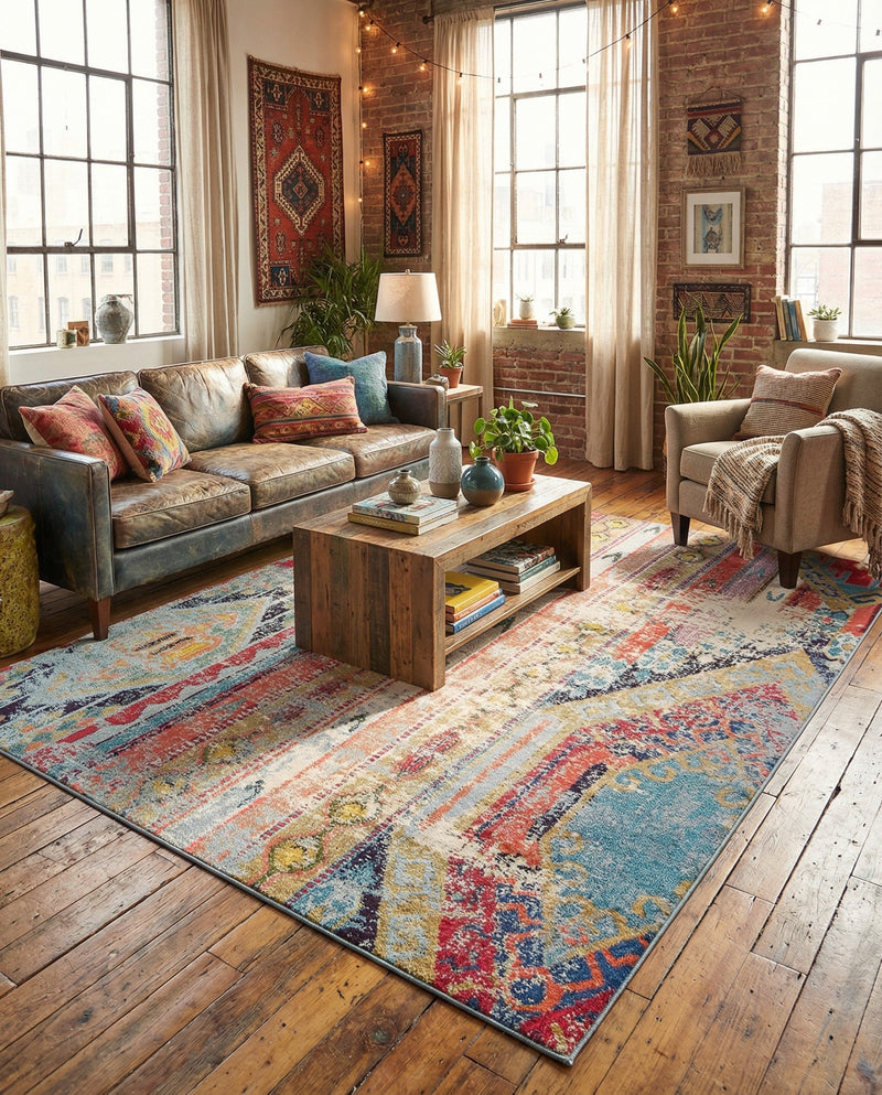 Sedona Vista Collection Area Rug -  Cholla Rectangle Multi  lifestyle 18