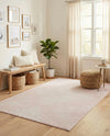 Seychelles Stripes Collection Area Rug - Mahe (Pink) Rectangle Pink  lifestyle 7