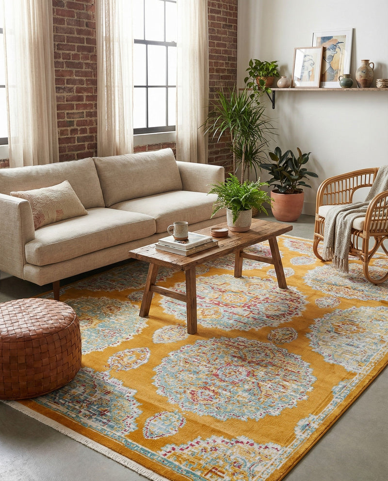 Arcadia Rugs Collection Area Rug -  Atlantis (Orange) Rectangle Orange  lifestyle 19