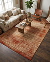 Autumn Meadow Collection Area Rug -  Ironbark Rectangle Terracotta  lifestyle 19