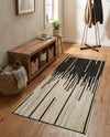 Savannah Hideaway Collection Area Rug - Savannah Runner Black White  lifestyle 45