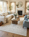 Savannah Elegance Collection Area Rug - Augusta (Ivory) Rectangle Ivory  lifestyle 24