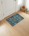 Chateau Elegance Collection Area Rug -  Louvre Rectangle Blue  lifestyle 30
