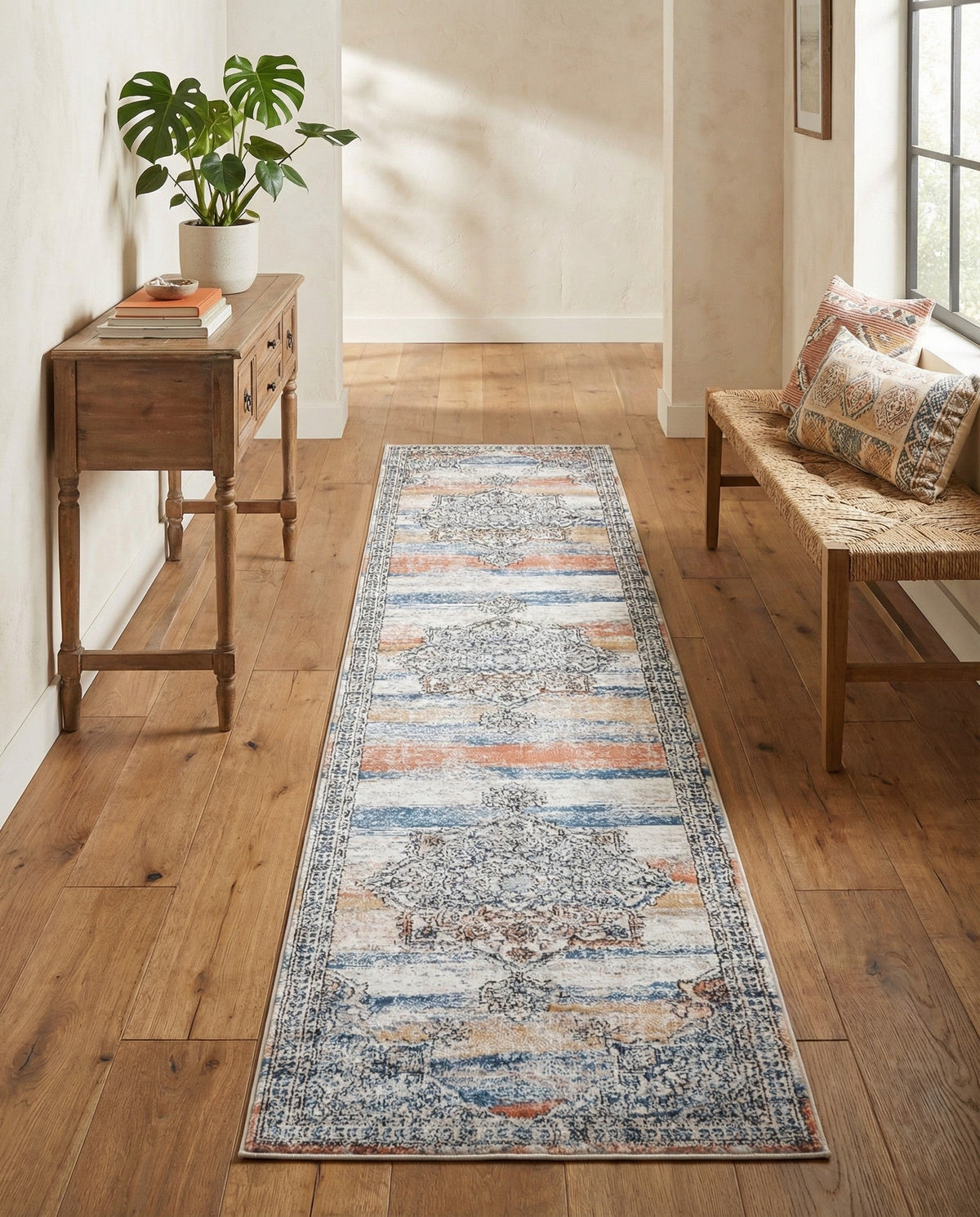 Mykonos Manor Collection Area Rug -  Tinos (Multi) Runner Multi  lifestyle 103