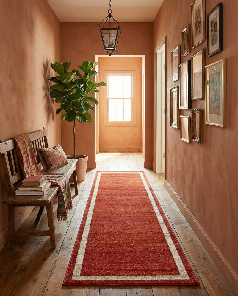 Studio Haven Collection Area Rug -  Alcove (Terracotta) Runner Terracotta  lifestyle 32