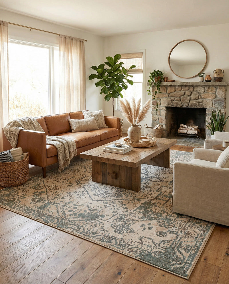 Gobi Sands Collection Area Rug -  Turpan Rectangle Multi  lifestyle 39