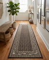 Soho Elegance Collection Area Rug -  Mercer (Brown) Runner Brown  lifestyle 52