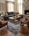 Copenhagen Comfort Collection Area Rug -  Roskilde Rectangle Gray  lifestyle 14