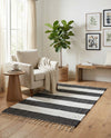 Tassel Trail Collection Area Rug - Pathway (Navy Blue) Rectangle Navy Blue  lifestyle 5