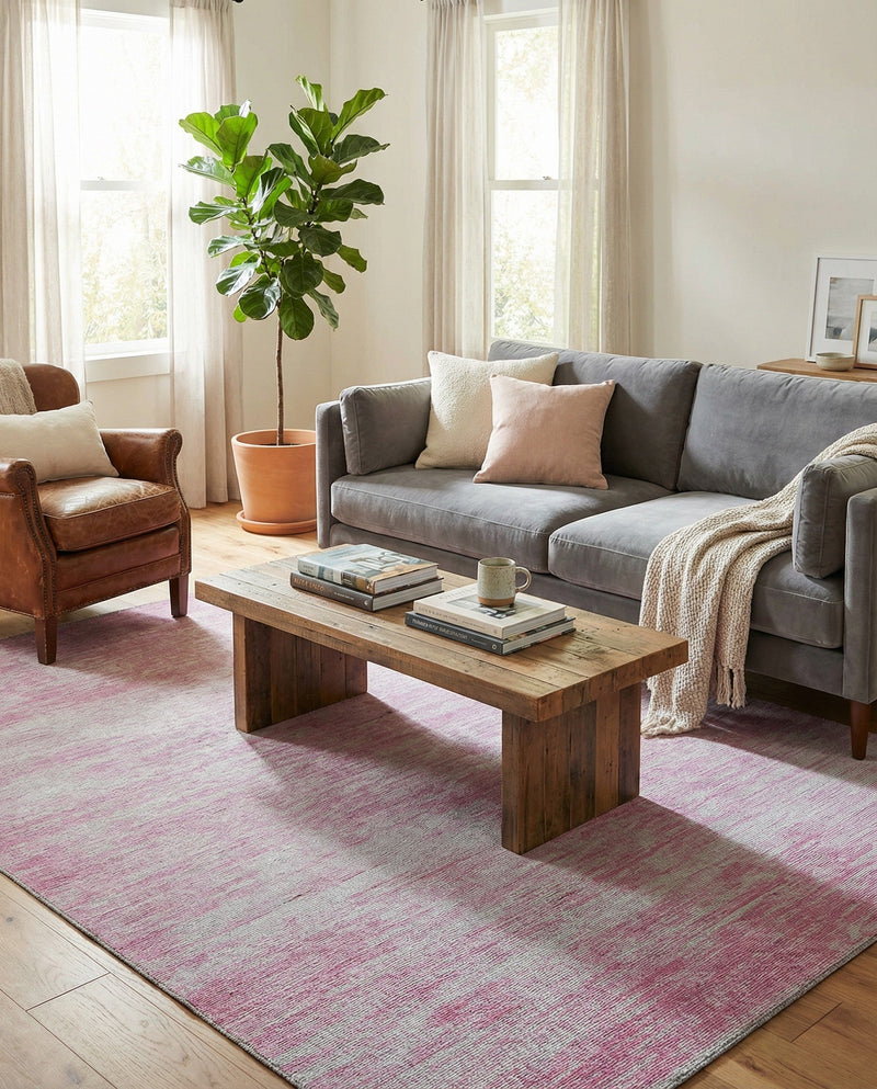 Sahara Essence Collection Area Rug - Oasis (Pink) Rectangle Pink  lifestyle 6