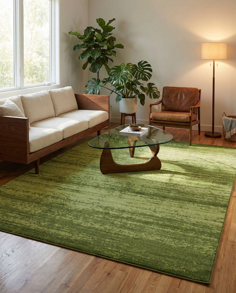 Studio Haven Collection Area Rug -  Gallery (Green) Rectangle Green  lifestyle 24